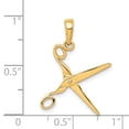 thumbnail image 2 of Beautiful 14k 3-D Moveable Scissors Pendant, 2 of 2