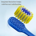 thumbnail image 4 of 2 Pack Kids Toothbrush, 0.12mm Perfluorinated Bristles for Cavity Prevention, High-Density Soft Bristle Head, Deep Cleaning Gum Protection with Non-Slip Design, Includes DIY Fun Stickers, 4 of 6