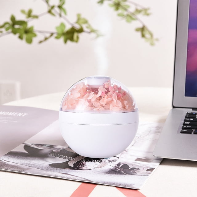 TIMIFIS Decorative Ball Usb Aromatherapy Humidifier with Light ,Large Capacity Quiet Cool Mist Humidifier for Car and Office ,Plants, Easy to Clean Apartment Essentials