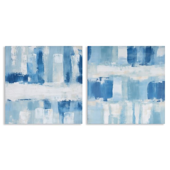 Stupell Industries Contemporary Soft Blue Visionaries 2pc Canvas Art Set, 17 x 17 each, by Irena Orlov