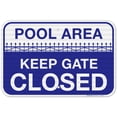 thumbnail image 1 of Pool Area Keep Gate Closed Sign, Pool Sign,, 1 of 8