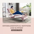 thumbnail image 4 of Velvet Chaise Lounge Indoor, Button-Tufted Upholstered Chaise Lounge Chair with Pillow for Bedroom, Living Room & Office,Pink, 4 of 12