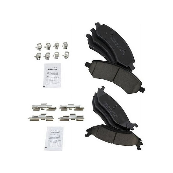 Brake Pad Set - Compatible with 2011 - 2018 Ram 1500 2012 2013 2014 2015 2016 2017