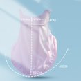 thumbnail image 6 of Eoperou Face Veil Quick Dry Comfortable Breathable Anti-deformed Sun Protection Anti-UV Cycling Face Cover for Cycling, 6 of 8