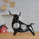 thumbnail image 4 of Escultura nórdica, estatua artística de Animal, adornos artesanales de resina creat, decoración de escritorio para el hogar, Oficina y 20.5x7.5x21cm Negro Baoblaze Estatuilla de vaca, 4 of 8