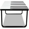 thumbnail image 3 of vidaXL Coffee Table with Piano Printing Glass Top, 3 of 7