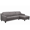 thumbnail image 2 of Brassex Andrew RHF Sectional Sofa for Living Room and Apartment with Curved Arms and Splayed Legs, Grey, 2 of 2