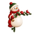 thumbnail image 2 of Snowman Door Corner Hanging Decoration Christmas Resin Figurine for Door Frame Wall Display, 2 of 7