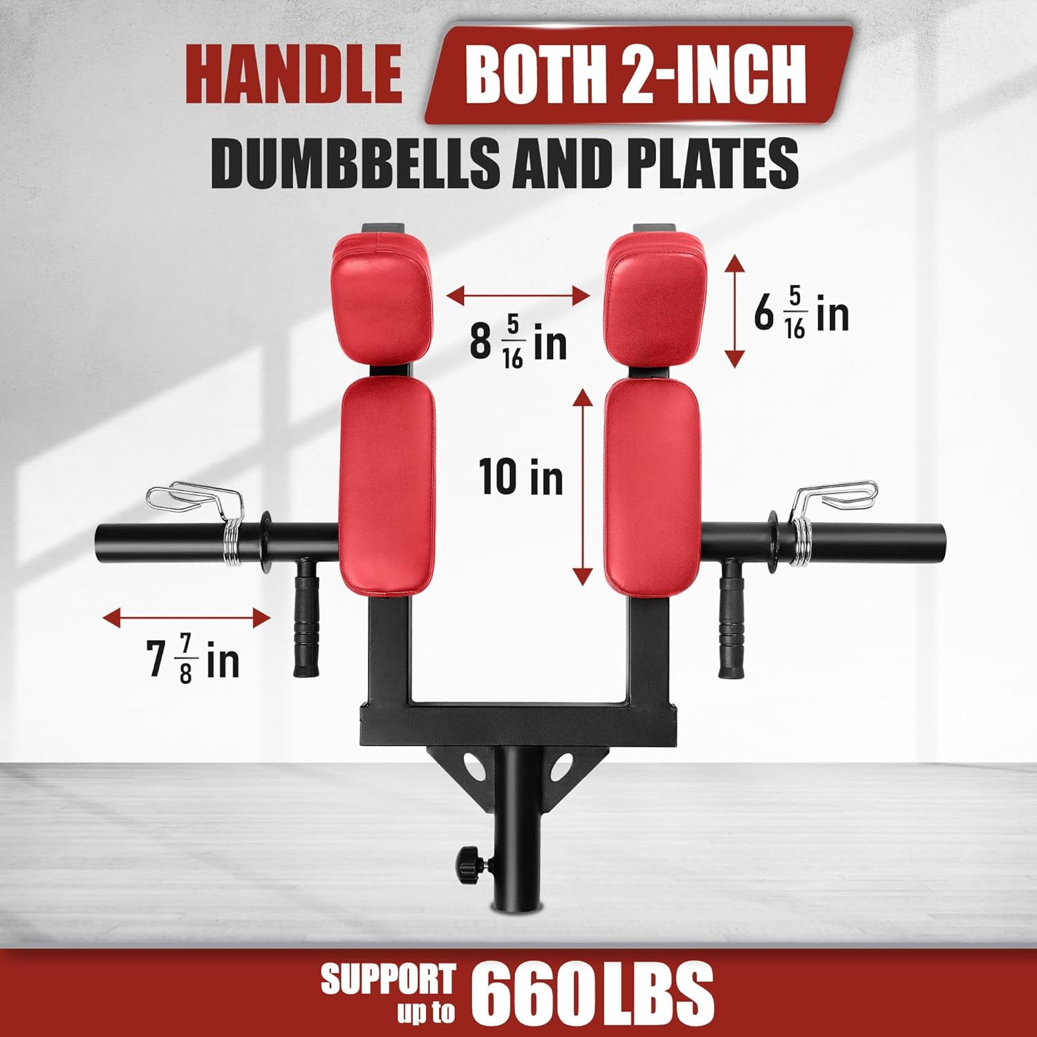 Viking Press Landmine Handle For 2-Inch Barbells - T-Bar Row & Shoulder Press Attachment