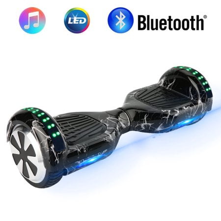 Music-Rhythmed Hoverboard for Kids and Adult Two-Wheel Self-Balancing Scooter- UL2272 Certificated with Music Speaker- Colorful RGB LED Light