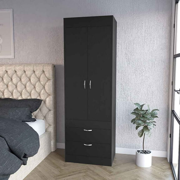 Bedroom Dressers Alabama Armoire, One Large Cabinet, Two Drawers,Chests For Bedroom