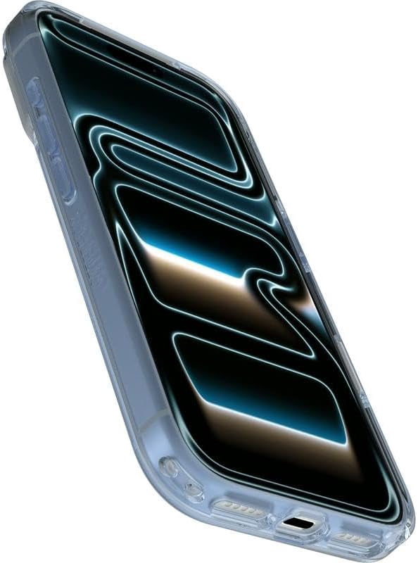 OtterBox iPhone 17 Pro (Only) Bundle: Symmetry Clear Series+ Case & Screen Protector - Blue Bliss - Snaps to MagSafe - Ultra-Sleek - Raised Edges Protect Camera & Screen - Non-Retail Packaging