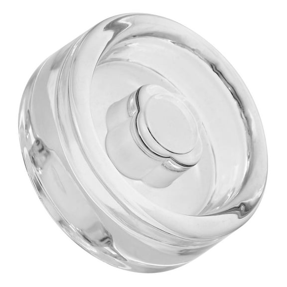 YUNLIGHTS Transparent Glass Weights for Wide Mouth Jars Fermenting Lid Kitchen Use