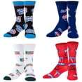 thumbnail image 3 of Crazy Socks – Soda & Snacks 8-Pack Novelty Crew Sock Bundle – Medium – Fun Colorful Junk Food & Soda, 3 of 5
