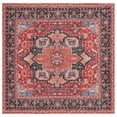 thumbnail image 2 of SAFAVIEH Serapi Winslow Oriental Machine Washable Area Rug, Red/Blue, 6'7" x 6'7" Square, 2 of 13