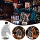thumbnail image 1 of Botella de decantador de whisky de vidrio de vidrio con cabeza de caballo de borosilicato - Decoración elegante para el hogar, 750 ml, transparente, 1 of 1