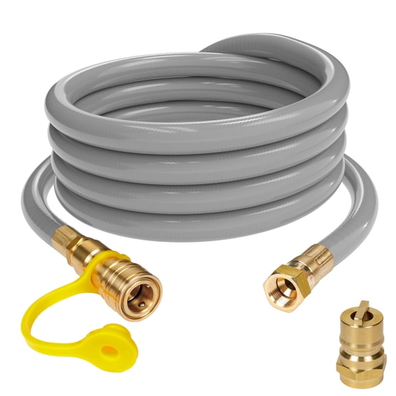 Restored Westinghouse 15-Foot Natural Gas Hose with Adapter, 1/2-Inch Diameter, For Westinghouse Tri Fuel Generators (Refurbished)