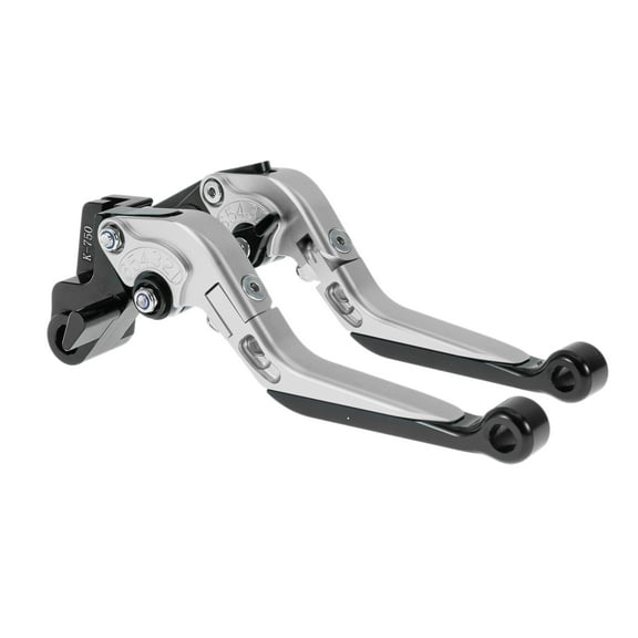 Short Long Brake Clutch Lever for Kawasaki NINJA650R 09-16 Adjustable Motorcycle Handlebar Brake Lever Aluminum Alloy Silver Tone Handle Black End