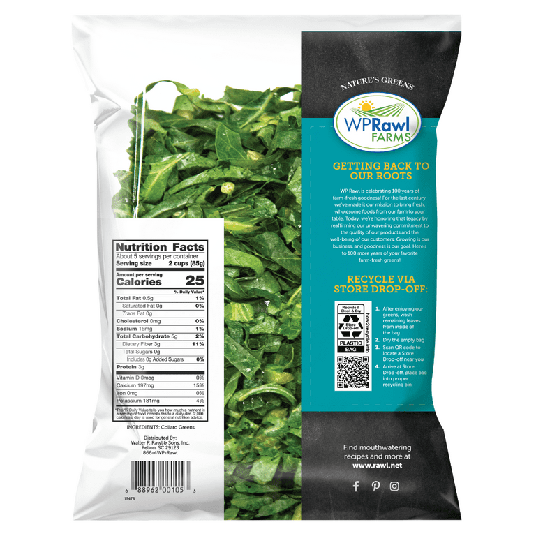 Fresh Chopped Collard Greens, 32 oz