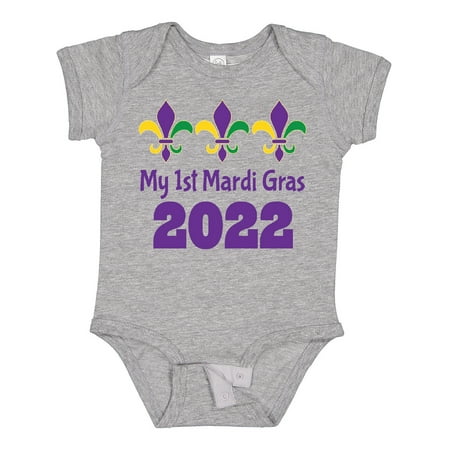 

Inktastic 2022 1st Mardi Gras Boy Girl Gift Baby Boy or Baby Girl Bodysuit