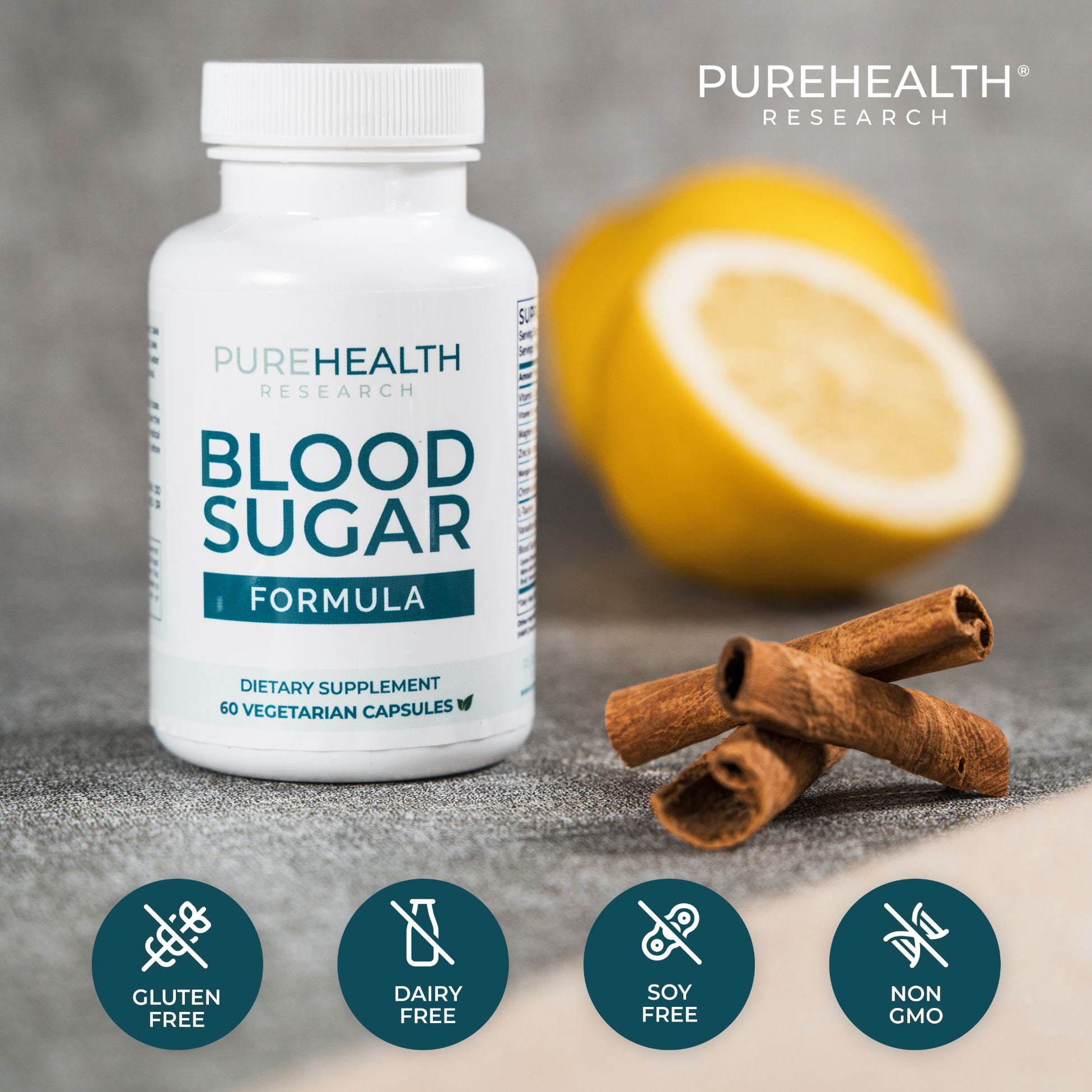 Blood Sugar Support Supplement by PureHealth Research; Support Metabolism, Energy & Glucose Levels