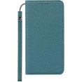 thumbnail image 6 of iPhone Xs Genuine Cowhide Leather Wallet Case,Headset Winder,Flip Folio Magnetic Closure,Card Holder Slots,Kickstand,Cash Pockets Wrist Strap Cover Case for iPhone X,5.8",Light Blue, 6 of 17