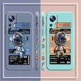 thumbnail image 5 of Case For Xiaomi 13 12 12S 11 11T 10 10S 9 8 Pro Ultra Lite Colour Simple Liquid Silicone Case Stylish Luxurious Space Astronauts, 5 of 5