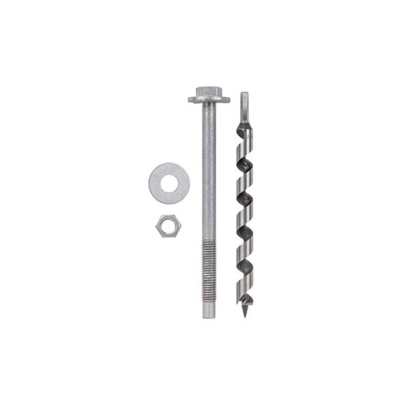 Pernos de anclaje GRK Augerbolt de acero al carbono, 1/2 pulgadas de profundidad x 7 pulgadas de lar
