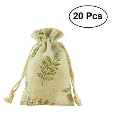 25/50/100Pcs Burlap Favor Bags Wedding Hessian Jute Gift Bags Linen ...