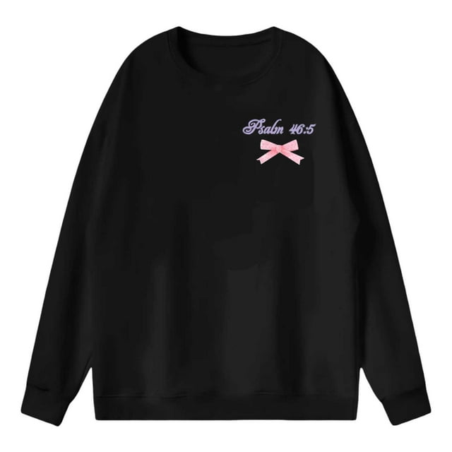 Huaizzzy Chandail en Molleton pour Femmes Chandails en Molleton Surdimensionnés Col Rond Manches Longues Chandail Temps Froid Chandails à Capuchon Femmes Mignon Haut Manches Longues Graphique Court T Chandail en Molleton Tricoté Haut Dames Petit Sweatpants