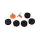 thumbnail image 3 of Naiovety 7 piezas de platillos de fieltro práctico Hi Hat tuercas de embrague arandelas juego de herramientas de percusión naranja negro Accesorios para instrumentos musicales Naiovety OD023677-00, 3 of 6