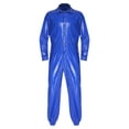 thumbnail image 4 of Manyakai Combinaison Imperméable pour Homme, Col Rabattu, Manches Longues, Taille Élastique au Dos, Bleu, 3TG, 4 of 7