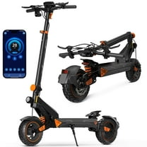 10" Electric Scooter Adults,1000W Off-Road E-Scooter,50 Mile Range,32MPH,48V 20Ah Battery,Dual Suspension & Brakes System & APP Control