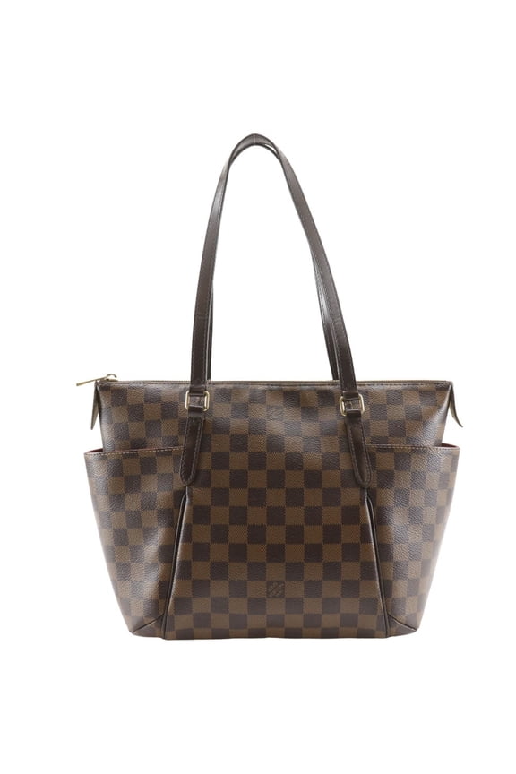 Pre-Owned Louis Vuitton Totally PM Tote Bag N41282 Damier Canvas 2015 Brown DU0165 A5... (Fair)