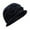 Black, variant on Baseball Caps Elegant Winter Wool Hat for Women Cloche Style Headwear with Flower Detailing Winter Cap for Everyday Wear Black