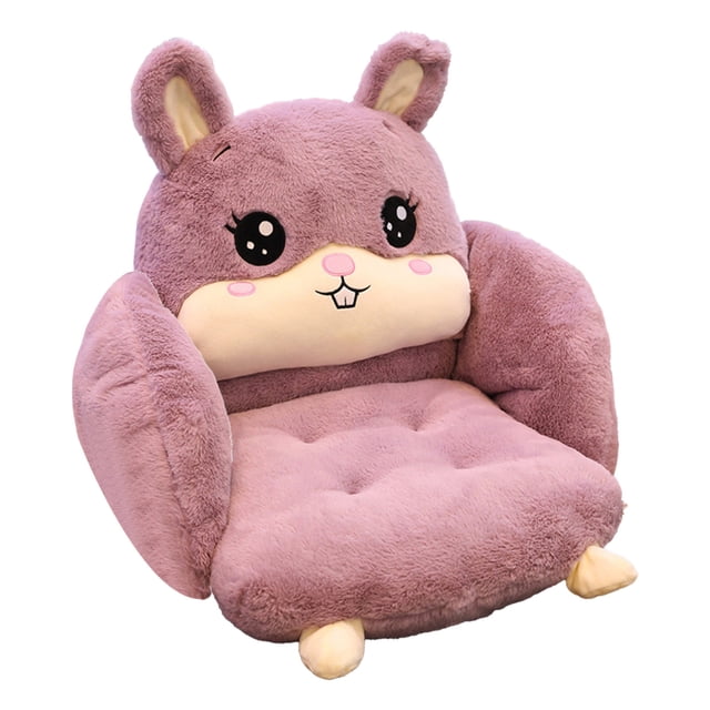 LSLJS Chair Cushion Thicken Siamese Seat Cushion Mat Office Home One-Piece Chair Pad Plush Dining Chair Back Cushion Cover Soft Cozy Sofa Computer Stool Floor