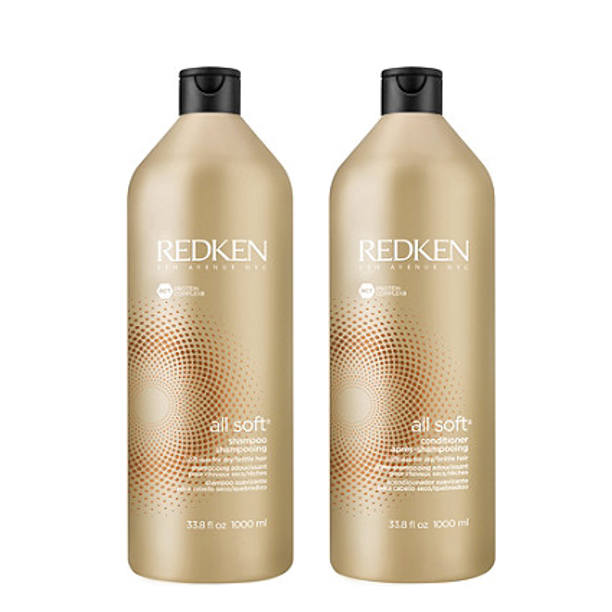 Redken (76 Value) Redken All Soft Shampoo & Conditioner Duo Set, 33.