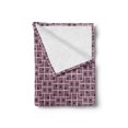 thumbnail image 2 of Abstract Soft Flannel Fleece Blanket, Continuous Composition Cubes Geometric Elements in Violet Tones Print, Cozy Plush for Indoor and Outdoor Use, 70" x 90", Dark Purple Grey Blush, by Ambesonne, 2 of 5