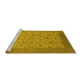thumbnail image 2 of Ahgly Company Machine Washable Indoor Rectangle Oriental Yellow Industrial Area Rugs, 5' x 7', 2 of 4