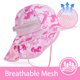 thumbnail image 2 of REDESS Gorro de nailon UPF 50 para niños pequeños, niños y niñas de 2 a 10 años,Mix Pink, 2 of 8