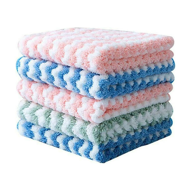 Foeses Kitchen Dish Towels 9 Pack, Bulk Cotton Kitchen Towels and