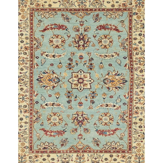 Ahgly Company Indoor Rectangle Abstract Dark Gold Brown Oriental Area Rugs, 8' x 12'