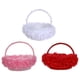 thumbnail image 4 of Cesta de flores hermosa de tela Jumpingount para bodas color rojo, 4 of 6