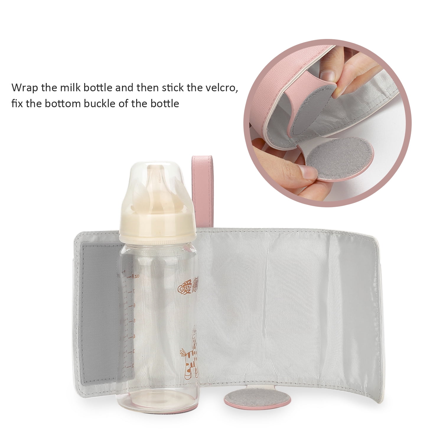 Baby Bottle Warmer USB Baby Bottle Warmer Bag Portable Feeding Bottle Warmer Baby Thermostat Bag for Travelling Outdoor