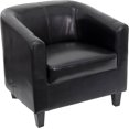 thumbnail image 1 of Chaise d'Invité de Bureau / Chaise de Réception en Cuir Noir Offex [Produit de Bureau], 1 of 1