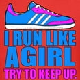 thumbnail image 3 of CafePress - Run Like A Girl II T Shirt - Dark T-Shirt Kids XS-XL, 3 of 4