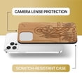 thumbnail image 6 of Case Yard Wooden Case Outside Soft TPU Silicone, Slim Fit Shockproof Wood Protective Phone Cover for Girls Boys Men and Women, Supports Wireless Charging St. Jude Design case for iPhone-12/12-Pro, 6 of 7