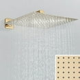 thumbnail image 5 of Gold Rainfall 12" Shower Head Combo Set System Faucet Kit with Wall Mixer Valve, 5 of 12