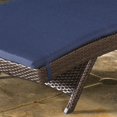 thumbnail image 2 of Christopher Knight Home Salem Outdoor Wicker Lounge with Water Resistant Cushion (Set of 2) by  Multibrown + Navy Blue, 2 of 4