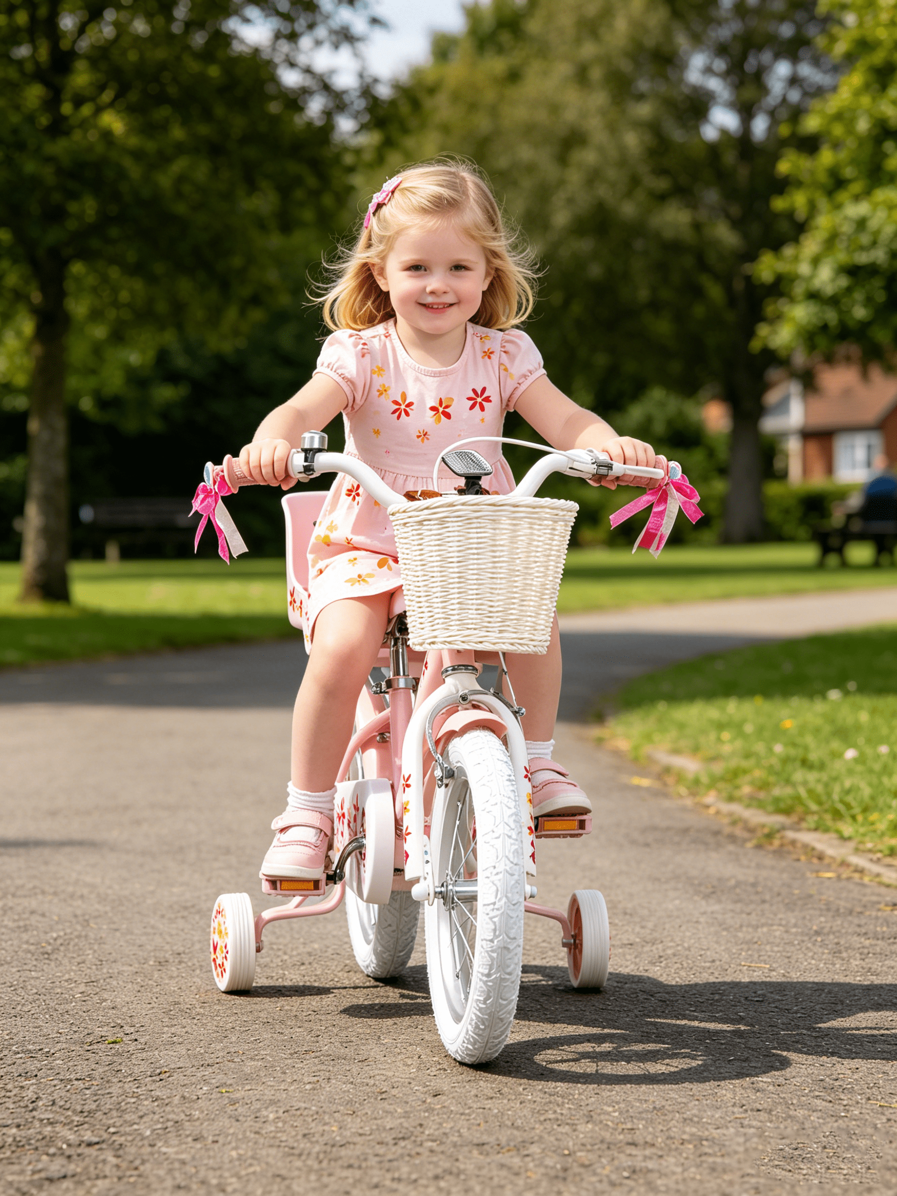 Joystar Unicorn 18inch Girls' Bike, Mint Pink